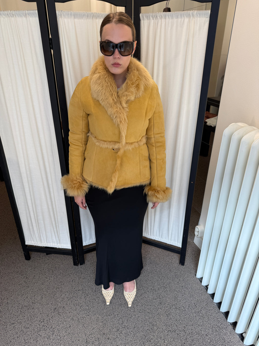 Vintage shearling jacket.