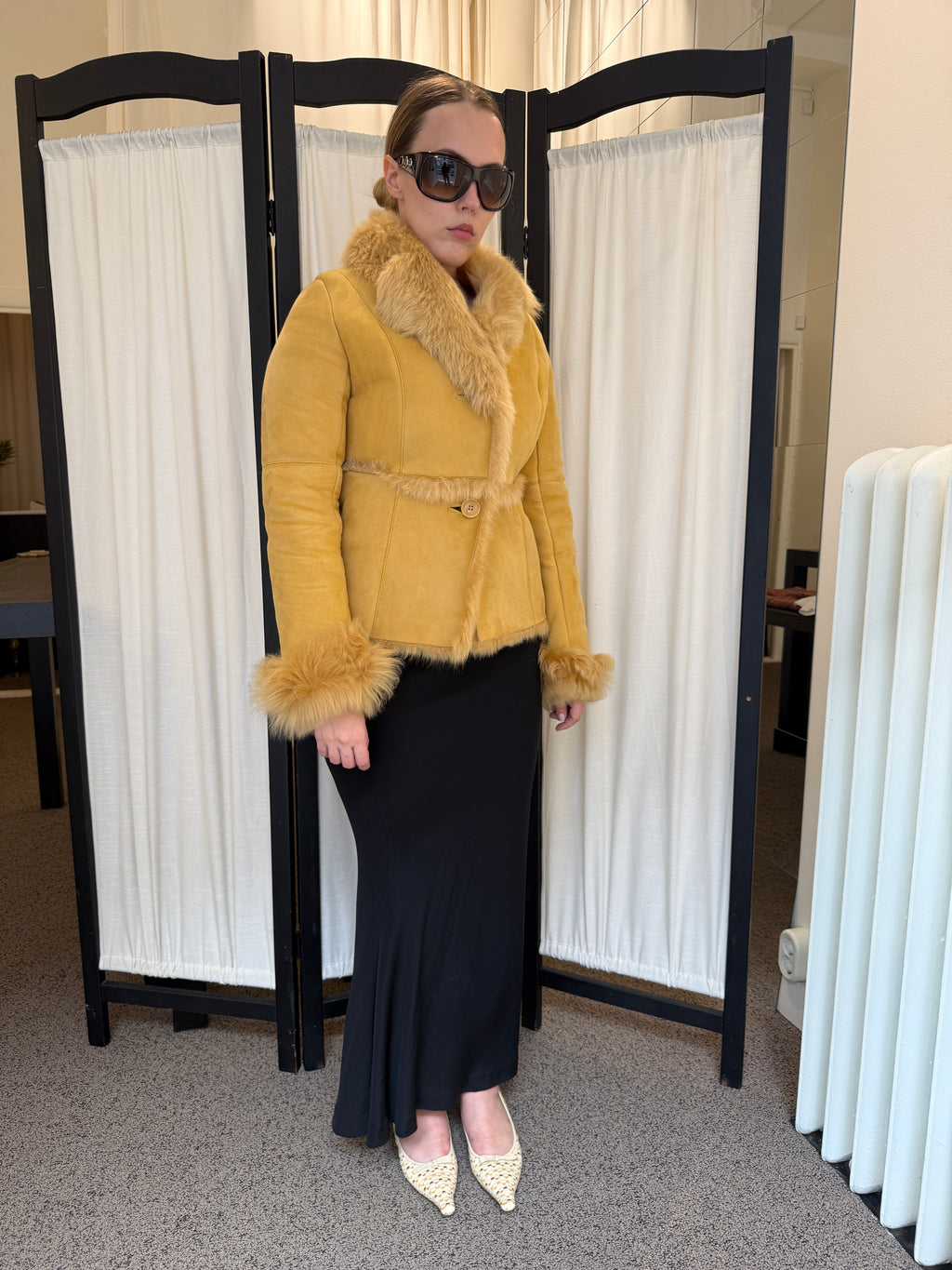 Vintage shearling jacket.