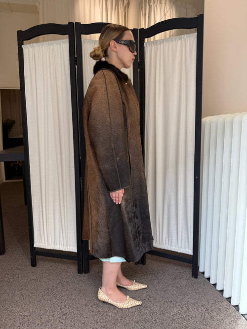 Vintage ponyhair leather coat